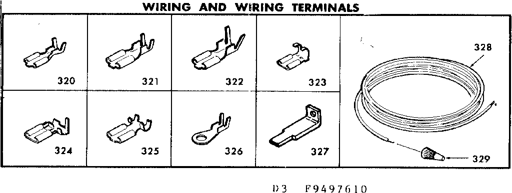 Kenmore 6289497610 wiring and wiring terminals diagram