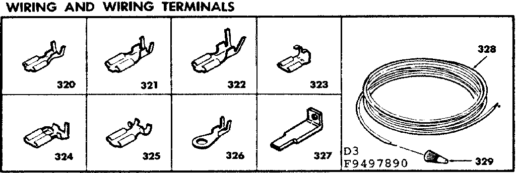 Kenmore 6289497890 wiring and wiring terminals diagram