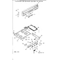 Kenmore 9116047560 backguard and main top section diagram
