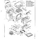 Kenmore 6476057312 body section diagram