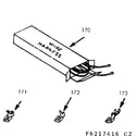 Kenmore 9116217416 wire harnesses and components diagram