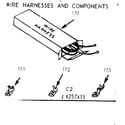 Kenmore 9116257461 wire harnesses & components diagram