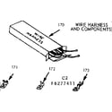 Kenmore 6476277441 wire harnesses and components diagram