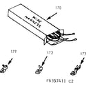 Kenmore 6476357461 wire harnesses & components diagram