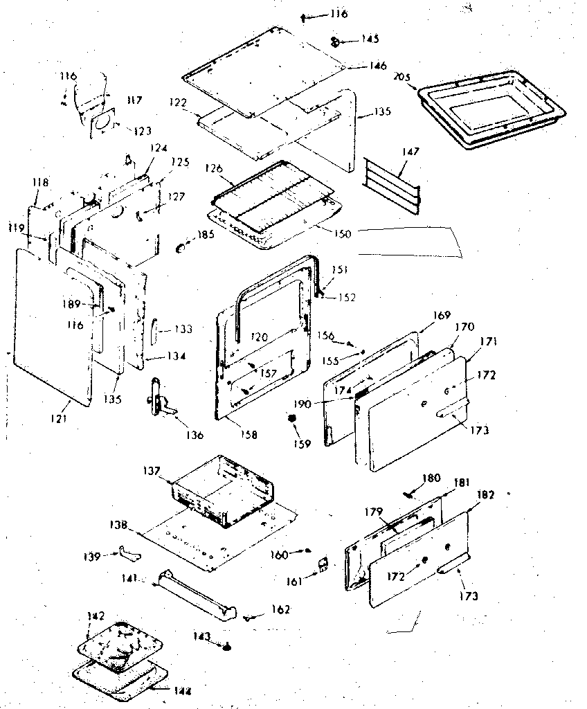 Kenmore 6477207441 body section diagram