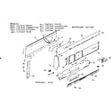 Kenmore 9117227460 backguard section diagram