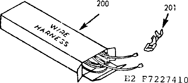 Kenmore 6477227440 wire harnesses & components diagram