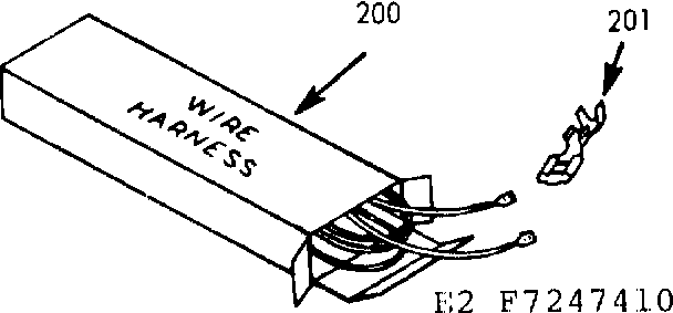 Kenmore 6477247440 wire harnesses & components diagram