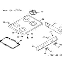 Kenmore 6477247421 main top section diagram