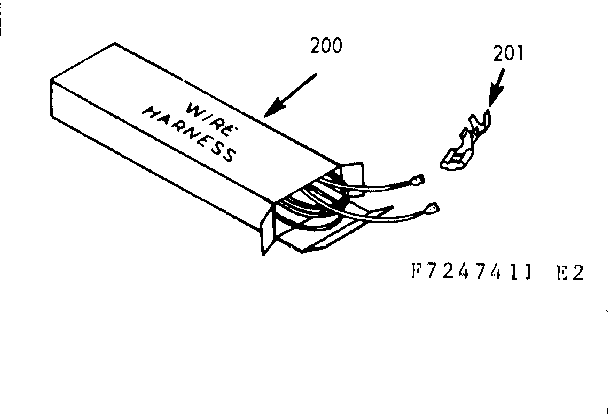 Kenmore 6477247421 wire harnesses & components diagram
