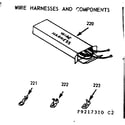 Kenmore 9119217312 wire harnesses & components diagram