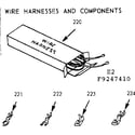 Kenmore 6479247420 wire harnesses & components diagram