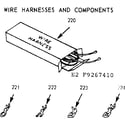 Kenmore 9119277460 wire harnesses & components diagram
