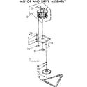 Kenmore 6657464002 motor and drive assembly diagram
