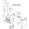Kenmore 6657464002 container assembly diagram
