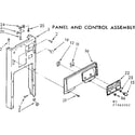 Kenmore 6657464002 panel and control assembly diagram