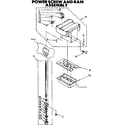 Kenmore 6657466000 power screw and ram assembly diagram