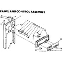 Kenmore 6657466000 panel and control assembly diagram