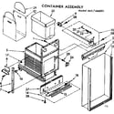 Kenmore 6657466001 container assmebly diagram