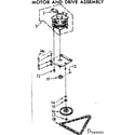 Kenmore 6657466001 motor and drive assembly diagram