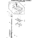 Kenmore 6658401002 powerscrew and ram assembly diagram