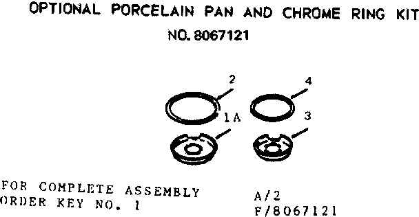 Kenmore 9119268410 optional pan and rings diagram
