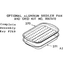 Kenmore 9116217416 optional broiler pan diagram