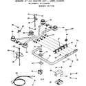 Kenmore 9113368291 burner section diagram