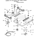 Kenmore 9113368292 burner section diagram