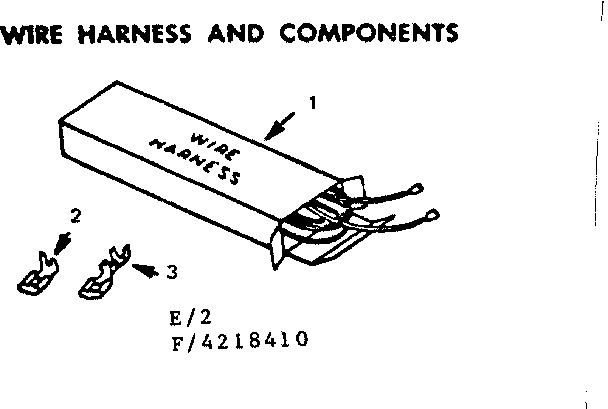 Kenmore 9114218490 wire harness and components diagram