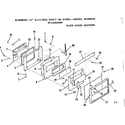 Kenmore 9114258490 oven door section diagram