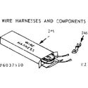 Kenmore 9116037620 wire harness & components diagram