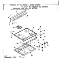Kenmore 9116037814 backguard and main top section diagram