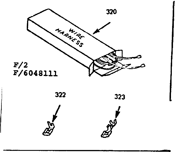 Kenmore 9116048111 wire harnesses and components diagram