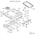 Kenmore 9116057810 main top section diagram