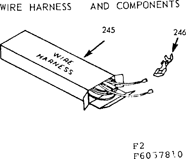Kenmore 9116157810 wire harness and components diagram