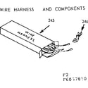 Kenmore 9116057810 wire harness and components diagram