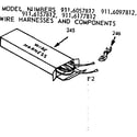 Kenmore 9116057812 wire harnesses and components diagram