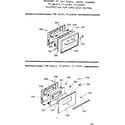Kenmore 9116067811 oven door section diagram