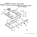 Kenmore 9116158111 main top section diagram