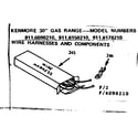 Kenmore 9116158210 wire harnesses and components diagram