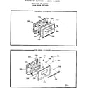 Kenmore 9116167813 oven door section diagram
