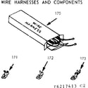 Kenmore 9116217413 wire harnesses & components diagram