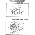 Kenmore 9116258210 oven door section diagram