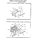 Kenmore 9116228211 oven door section diagram