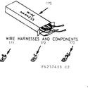 Kenmore 9116357413 wire harnesses & components diagram