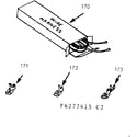 Kenmore 9116277445 wire harness and components diagram