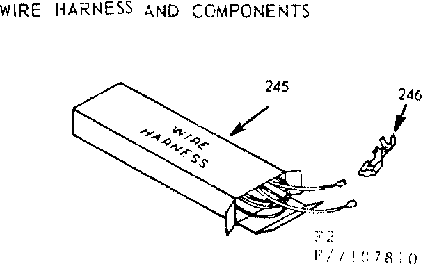 Kenmore 9117107810 wire harness and components diagram