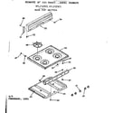 Kenmore 9117107812 main top section diagram