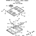 Kenmore 9117128012 main top section diagram
